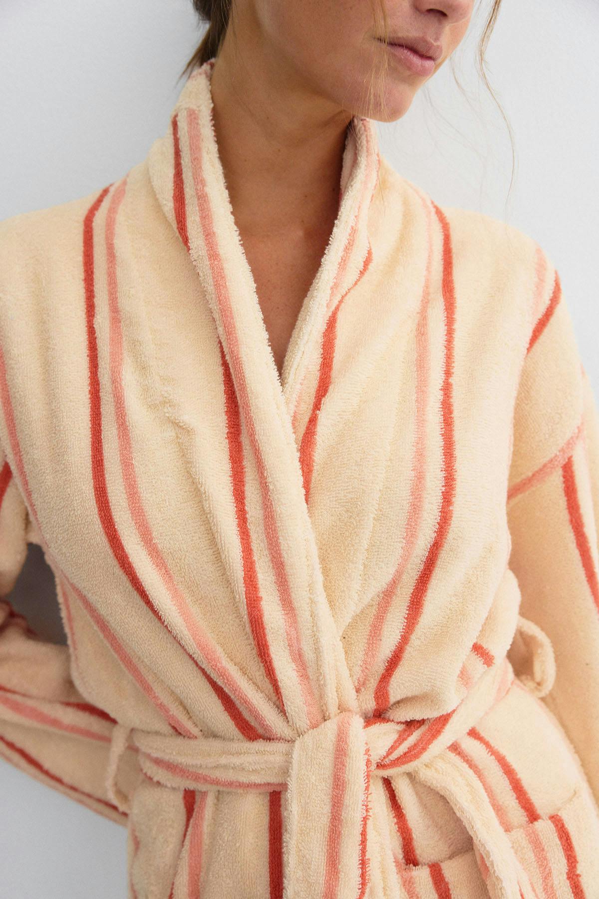 Soft terry bathrobe