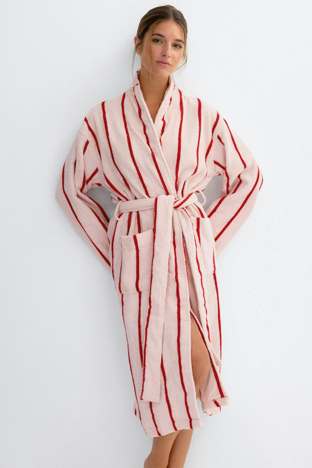 Soft terry bathrobe