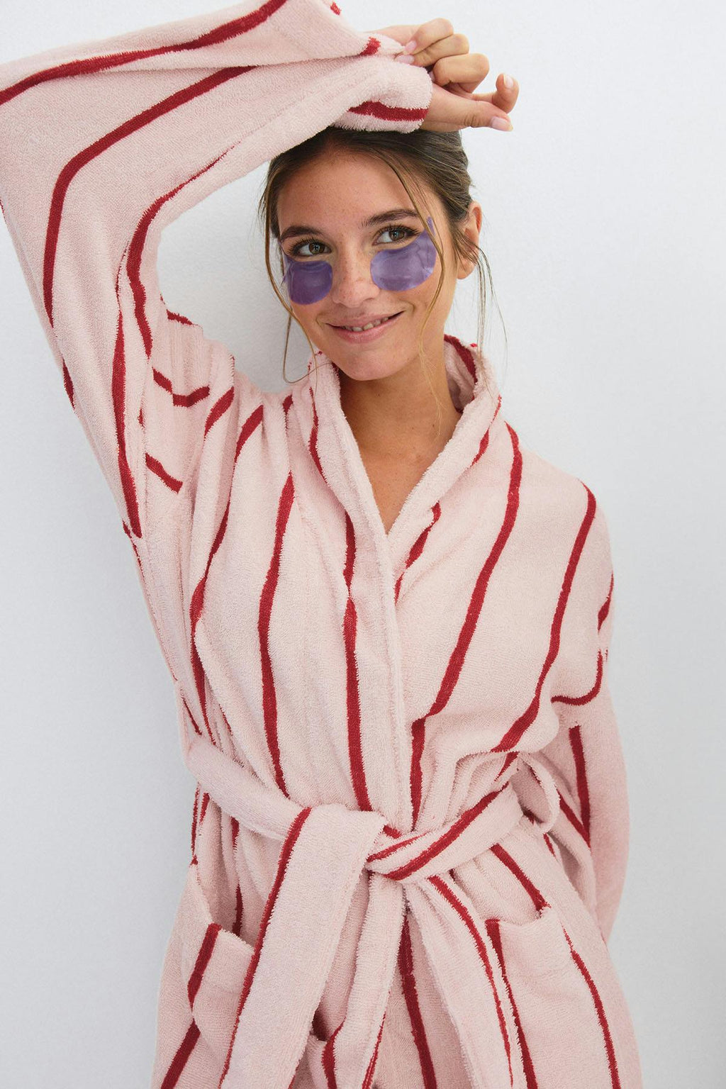 Soft terry bathrobe