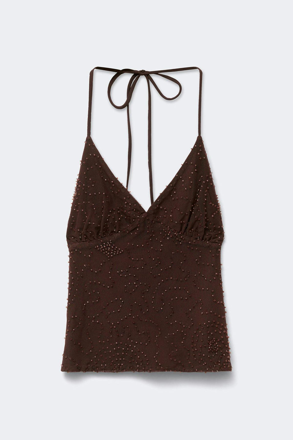 Beaded open back singlet