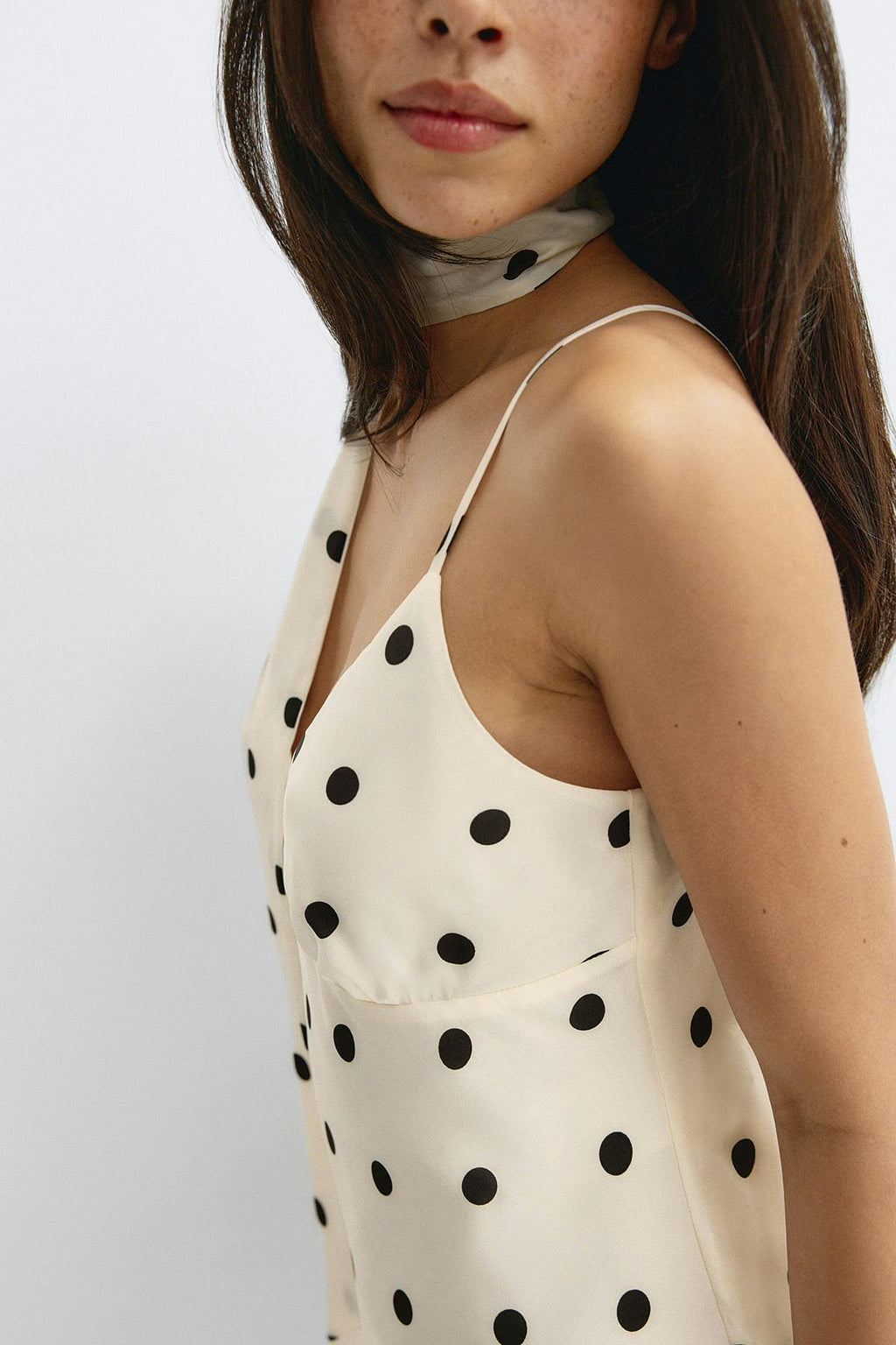 Satin scarf singlet