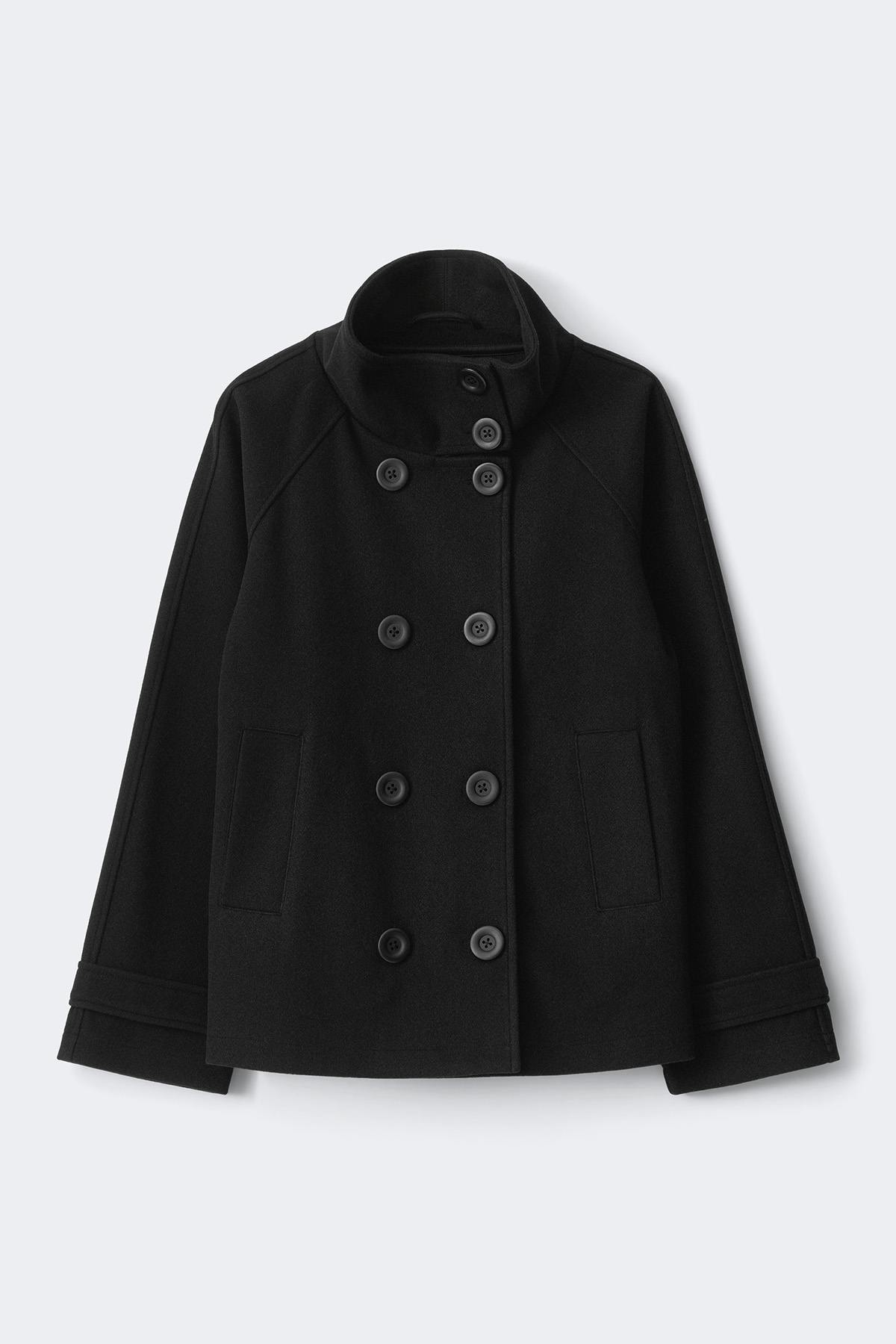 Y high neck felt jacket