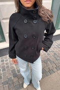 Y high neck felt jacket