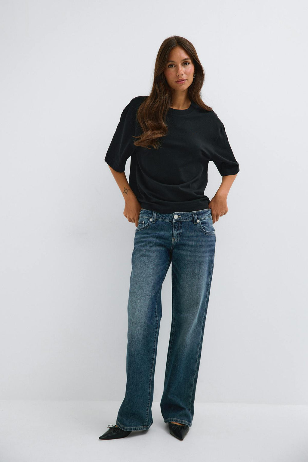 Rebel low wide jeans
