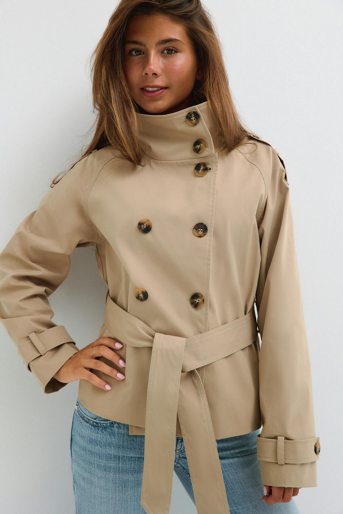 14+ high neck trench