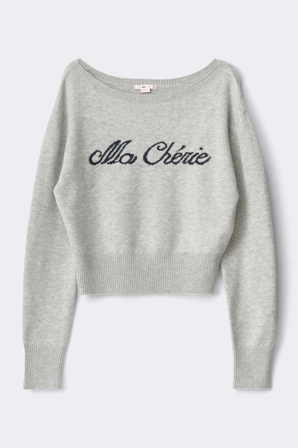 Y knitted graphic sweater