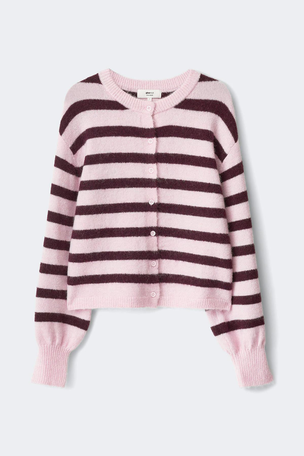 Knitted stripe cardigan