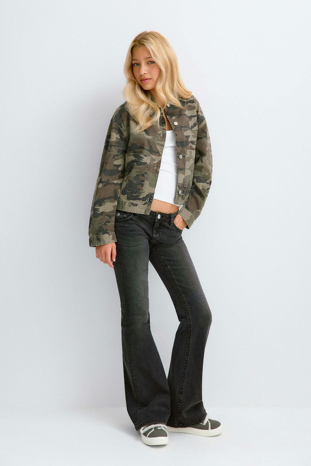 Y camo denim jacket