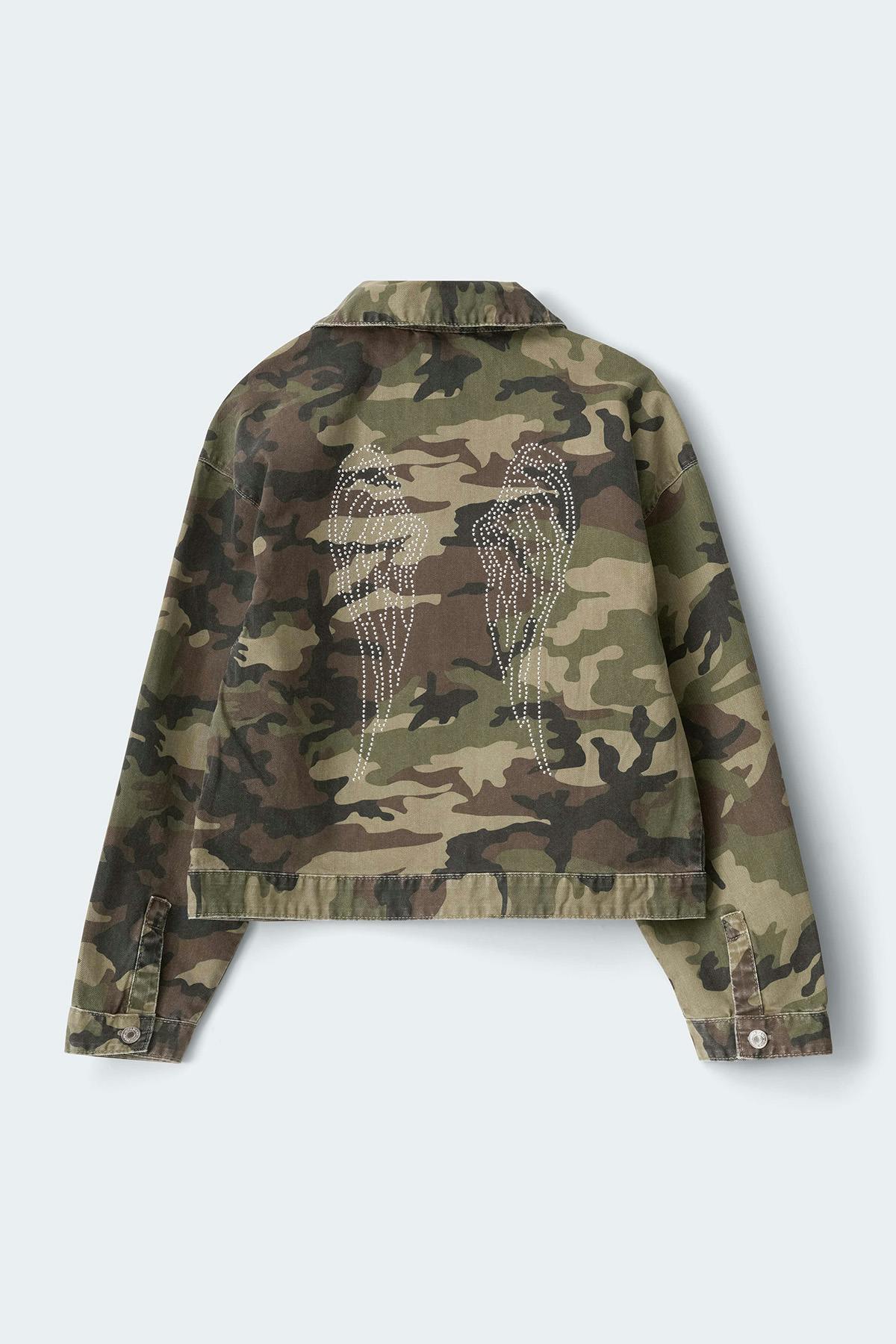 Y camo denim jacket
