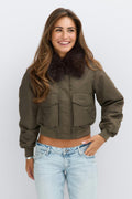 14+ fur bomber jacket
