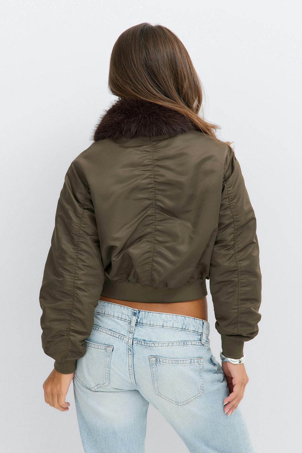 14+ fur bomber jacket