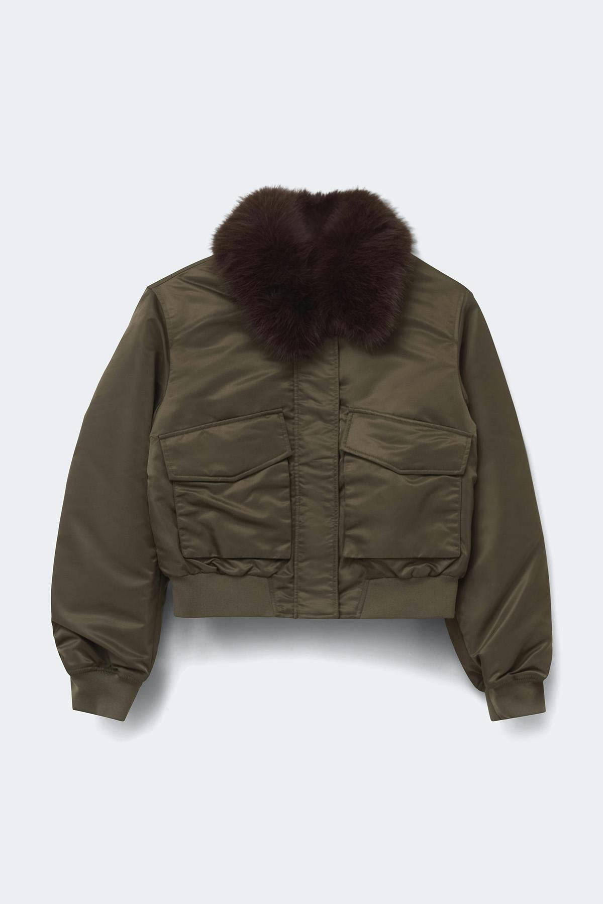 14+ fur bomber jacket