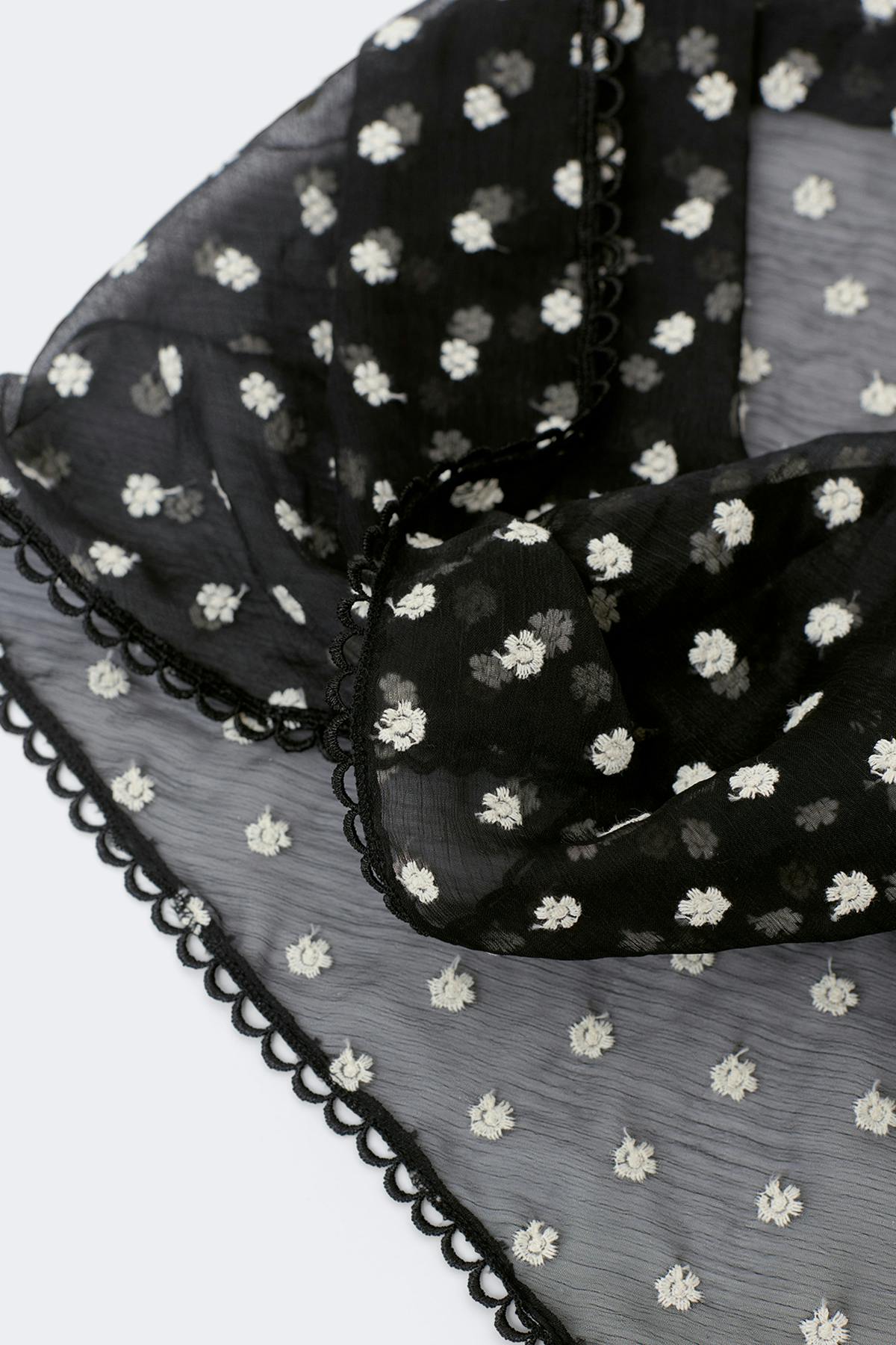 Embroidery hip scarf