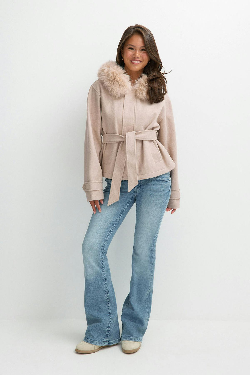 Y fur felt jacket