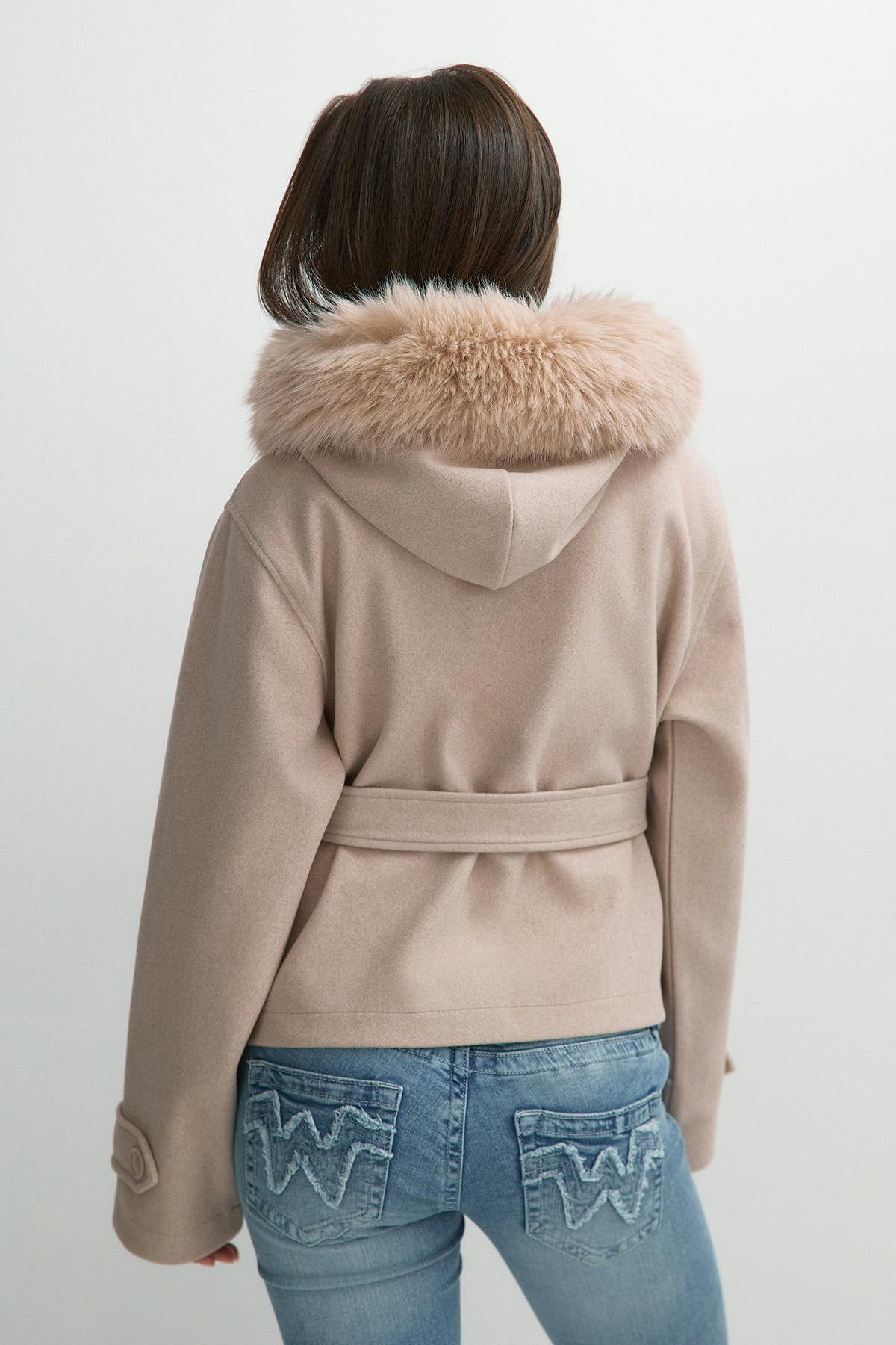 Y fur felt jacket