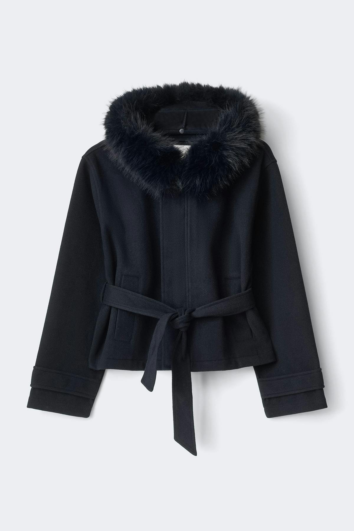 Y fur felt jacket