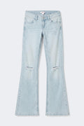 Y sparkle low flare jeans tall