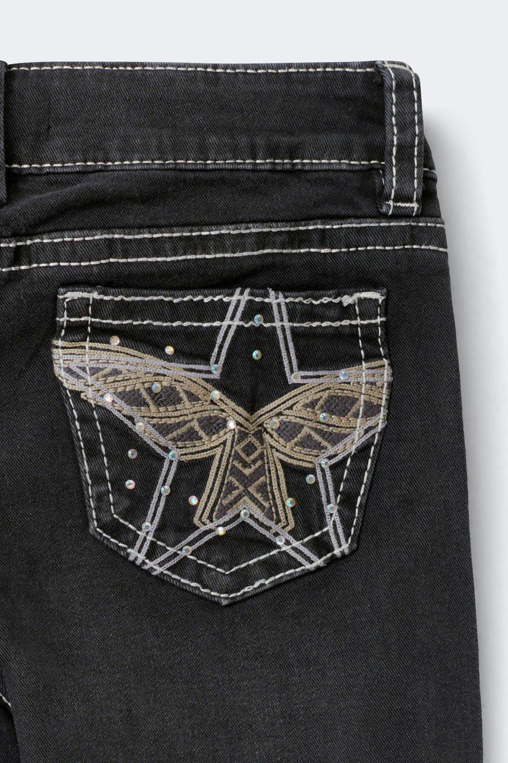 Y sparkle low flare jeans tall