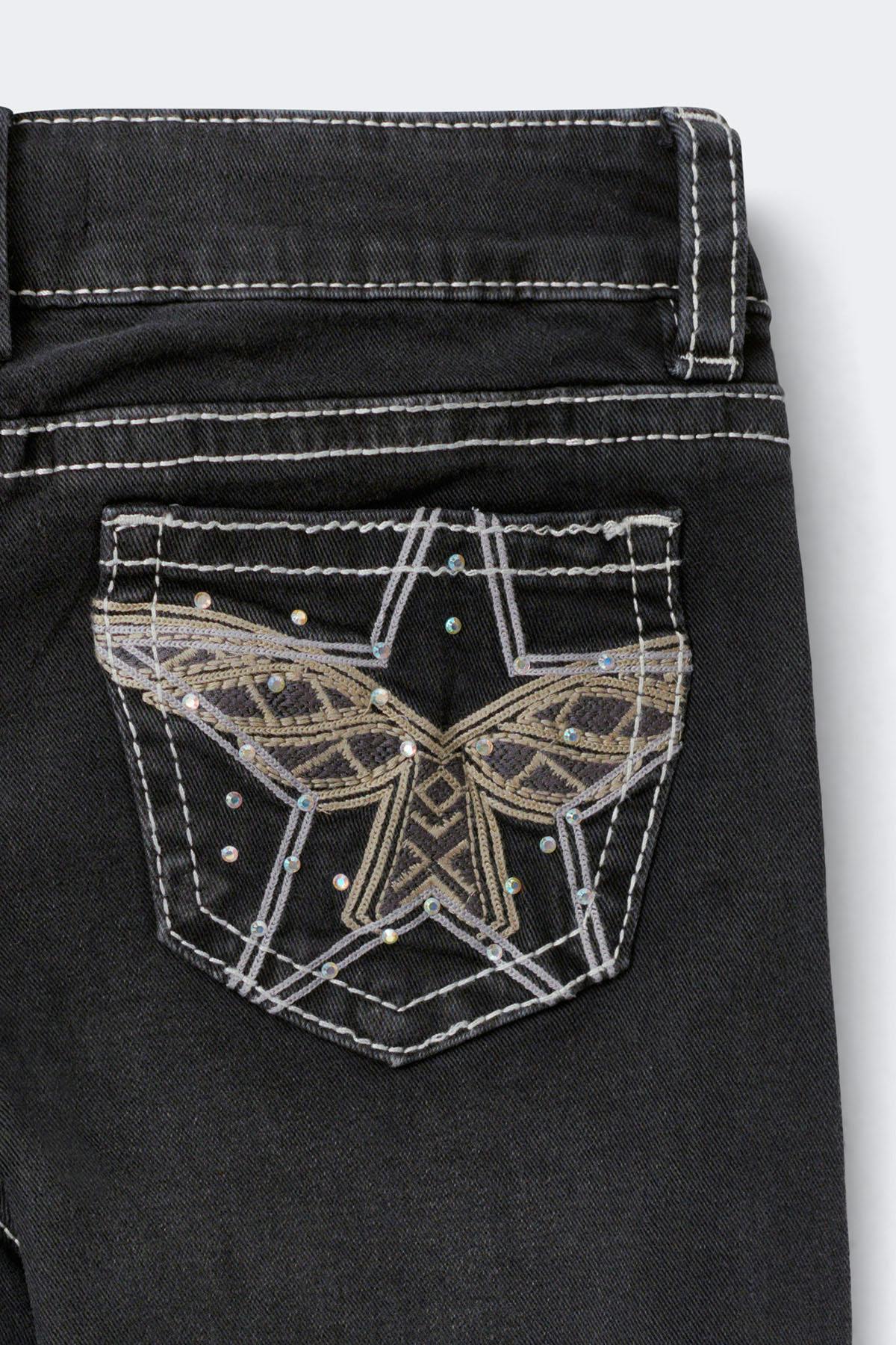 Y sparkle low flare jeans tall
