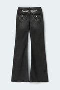 Y angel wings flare jeans tall