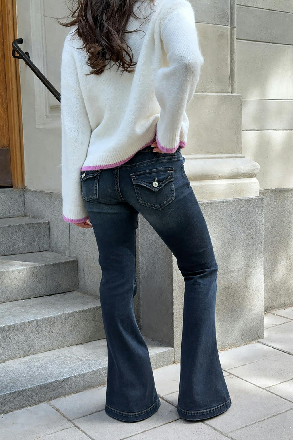 14+ holy low flap jeans curve