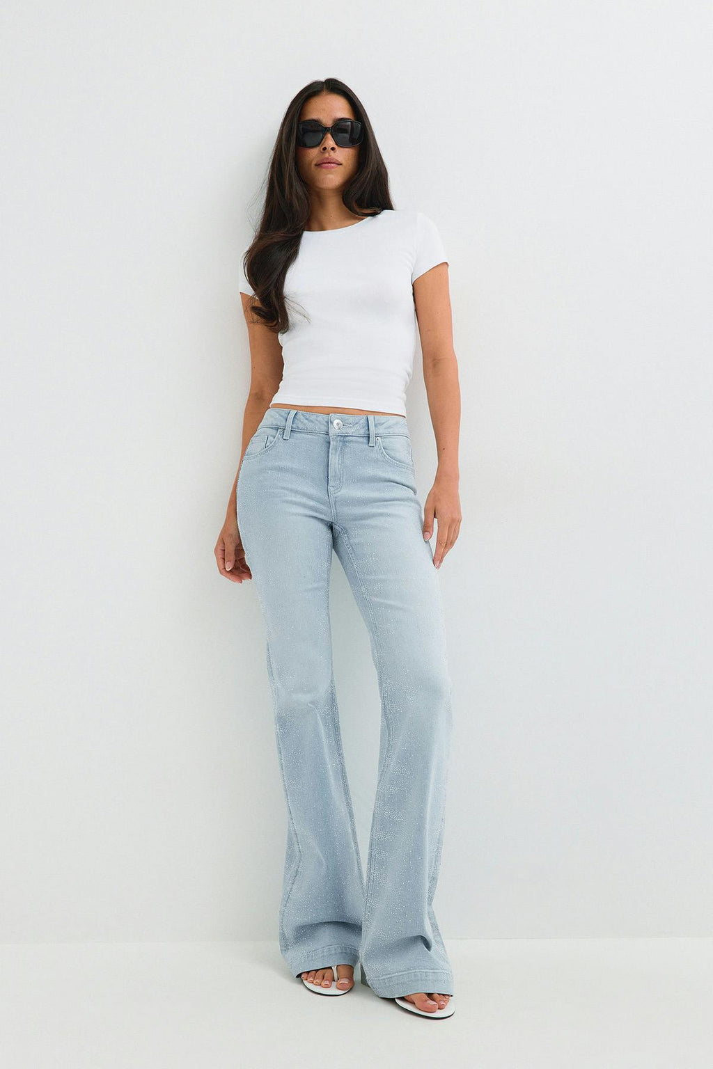 Shape up rhinestone jeans