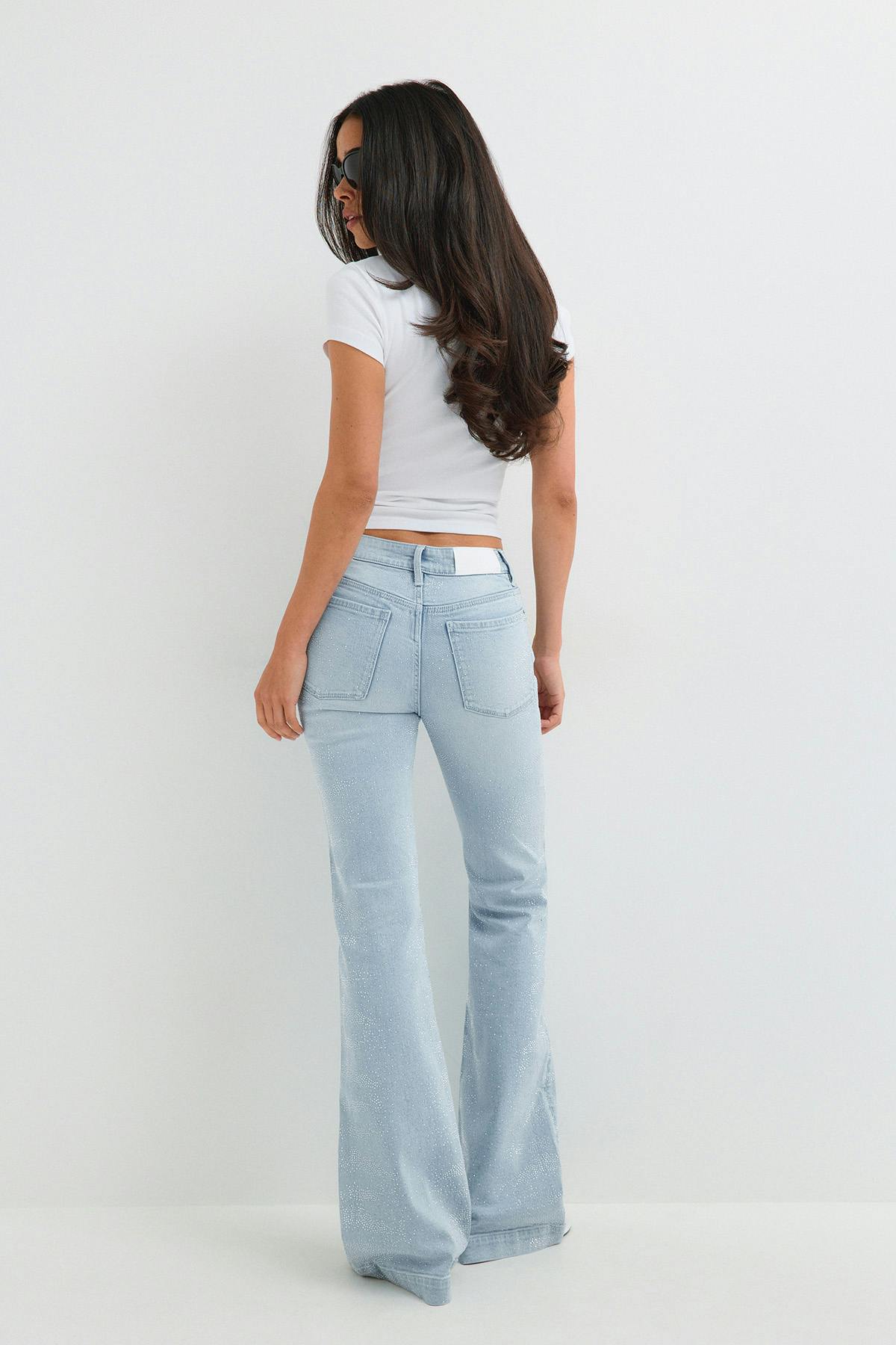 Shape up rhinestone jeans