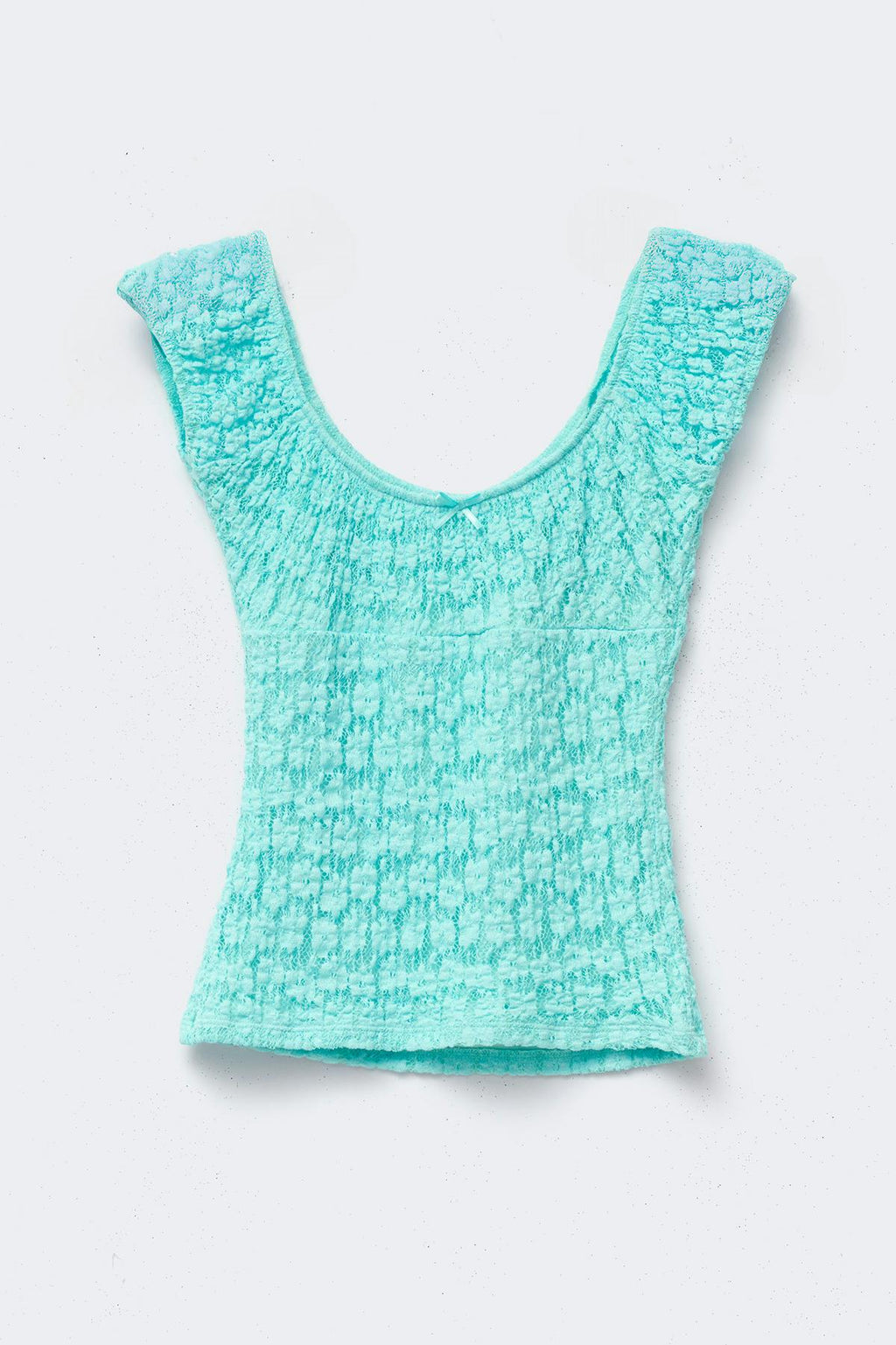 Y lace ruched top