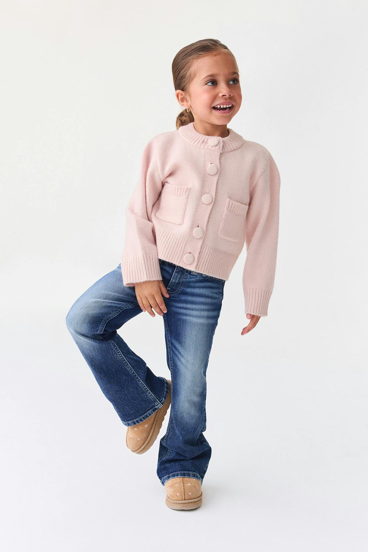 Y petite knitted cardigan