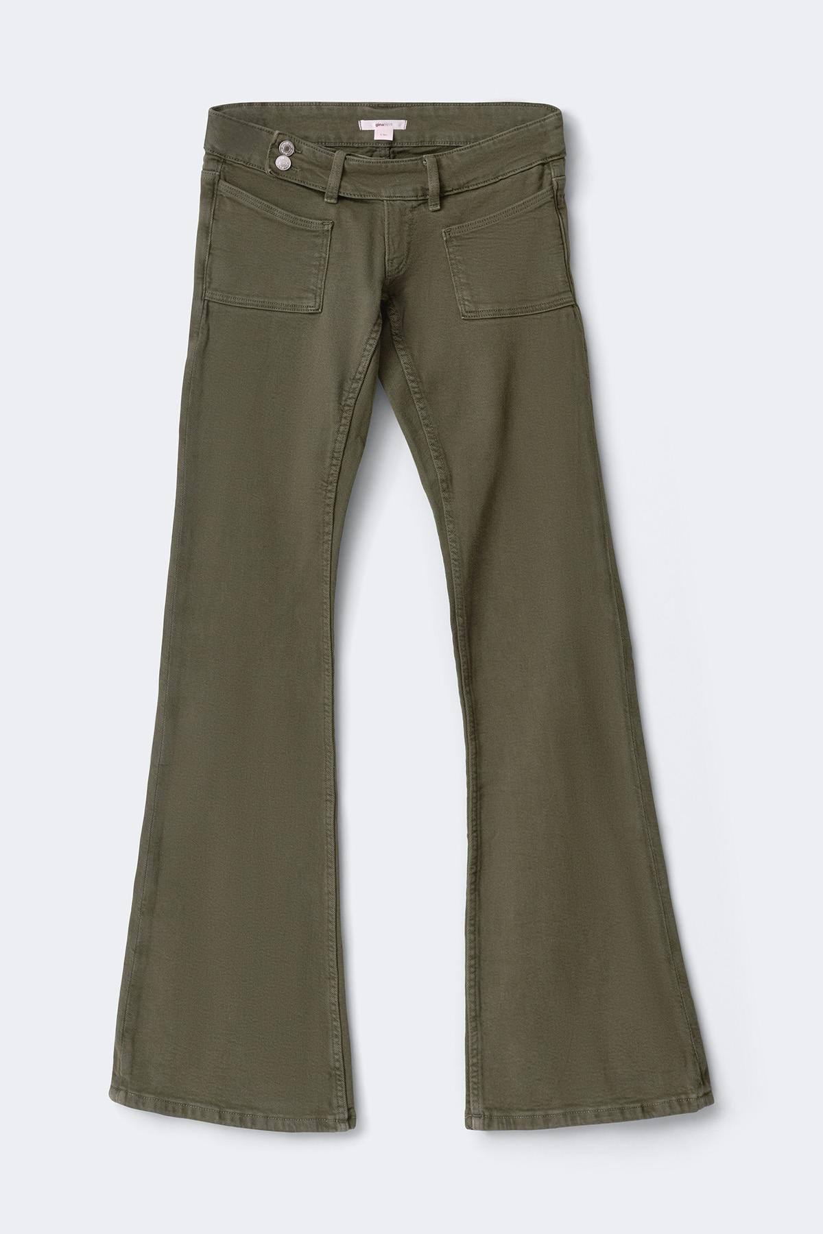 14+ pleated flare jeans tall