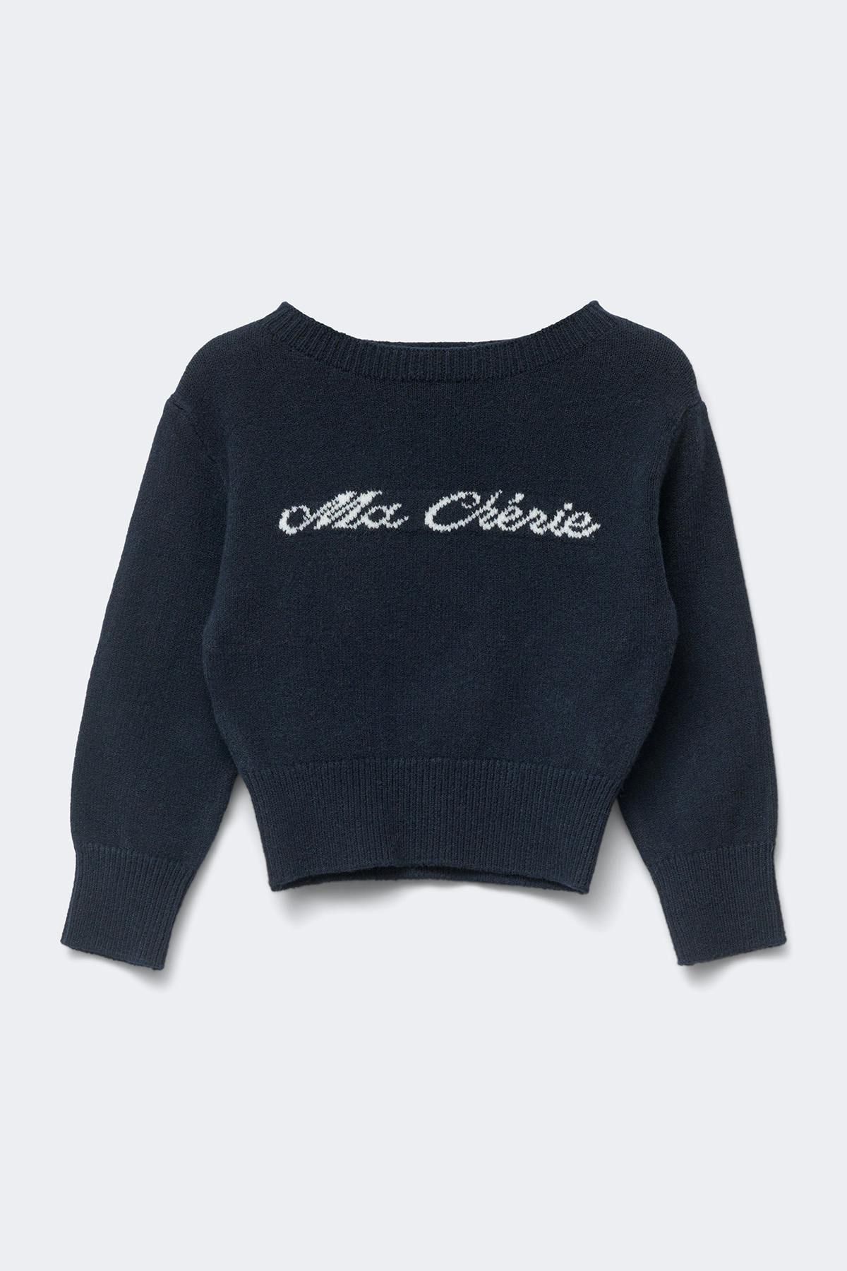 Y petite graphic sweater