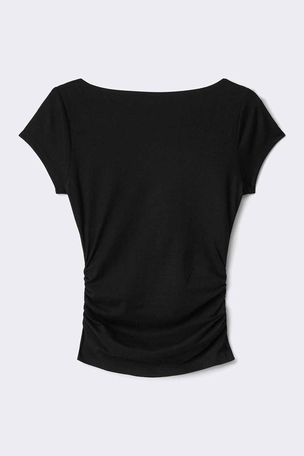 Scooped back yoga top