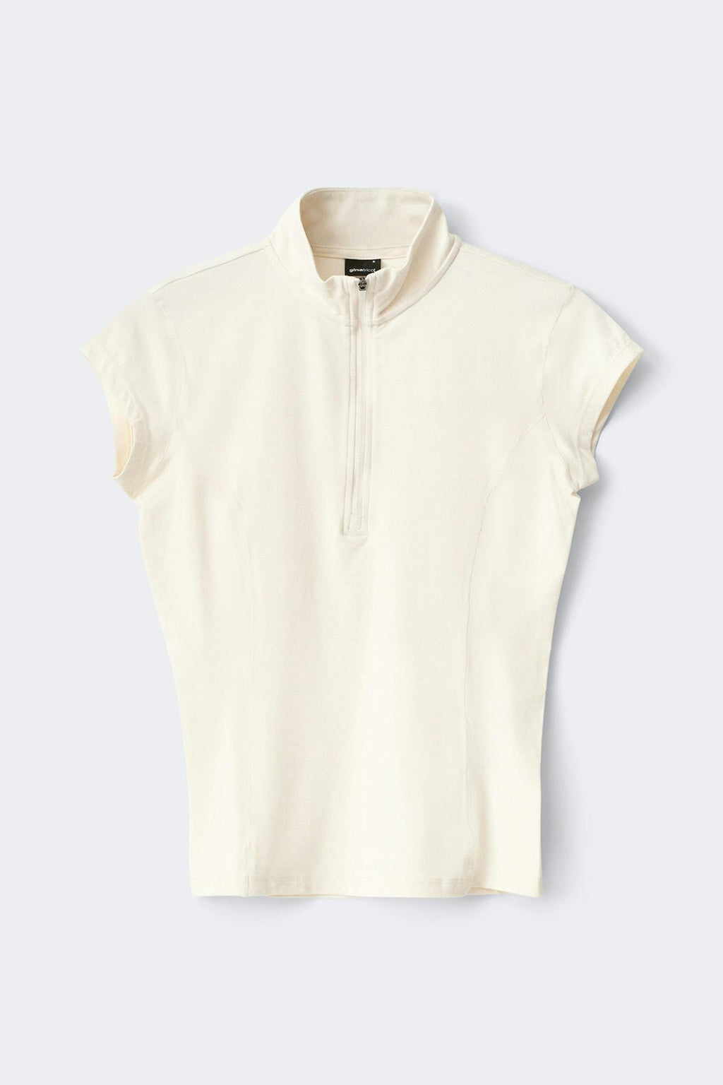 Half zip yoga tee
