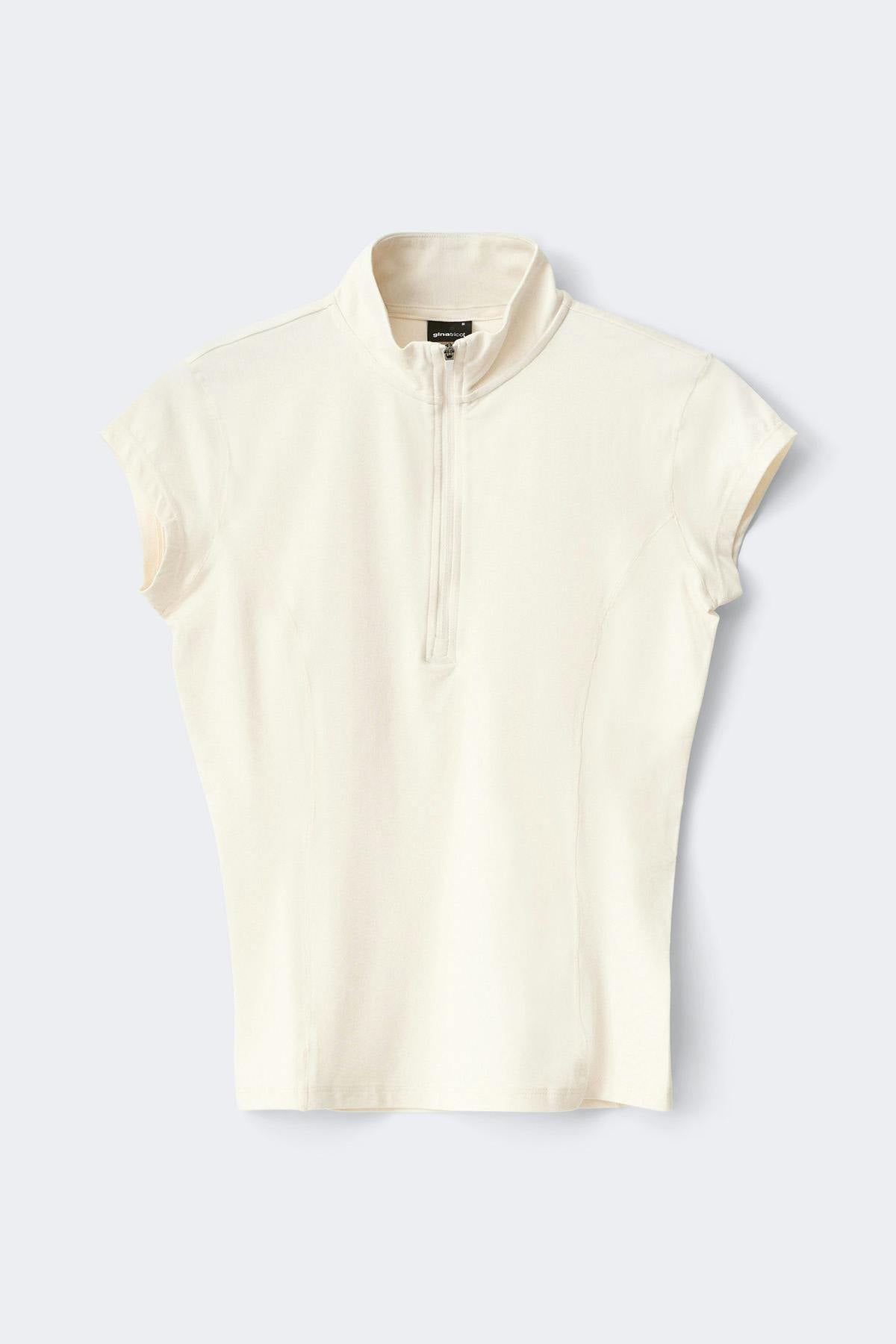 Half zip yoga tee