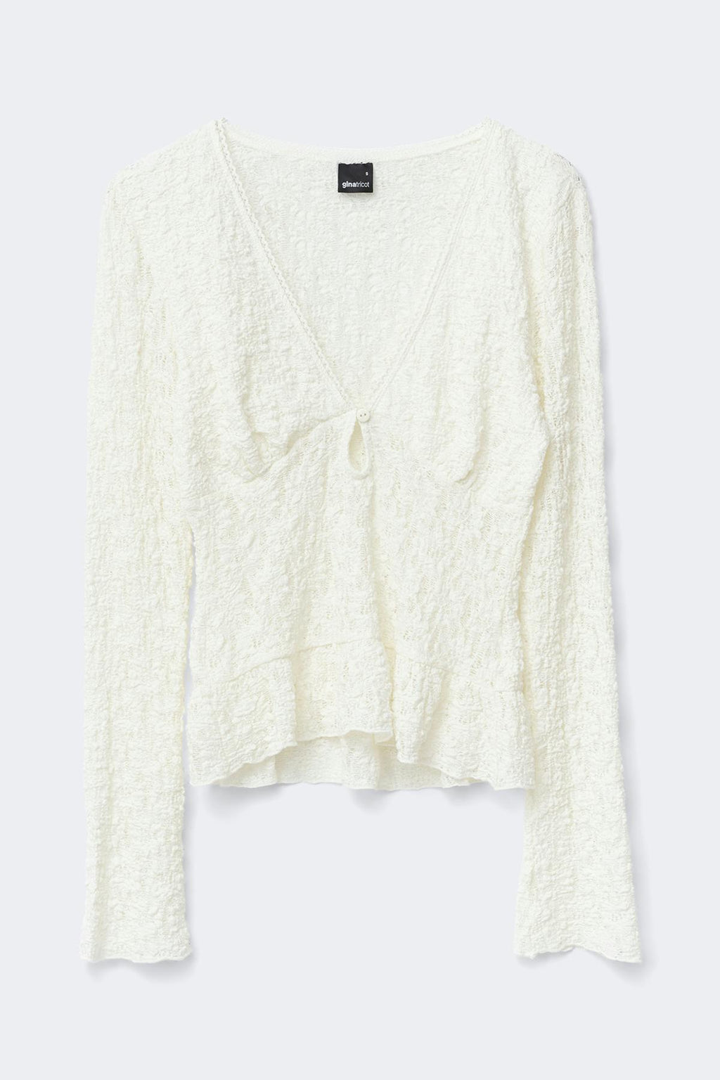 Lace v-neck top