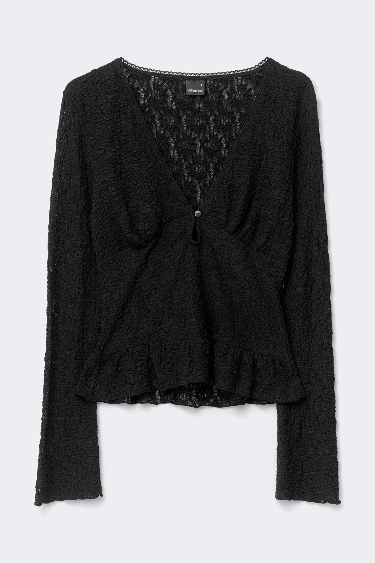 Lace v-neck top
