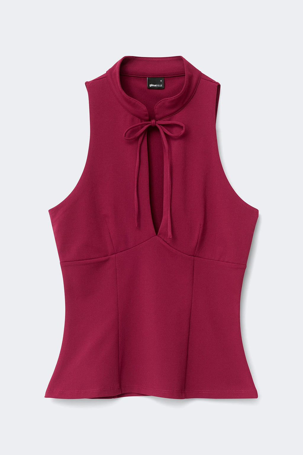 Keyhole tie top