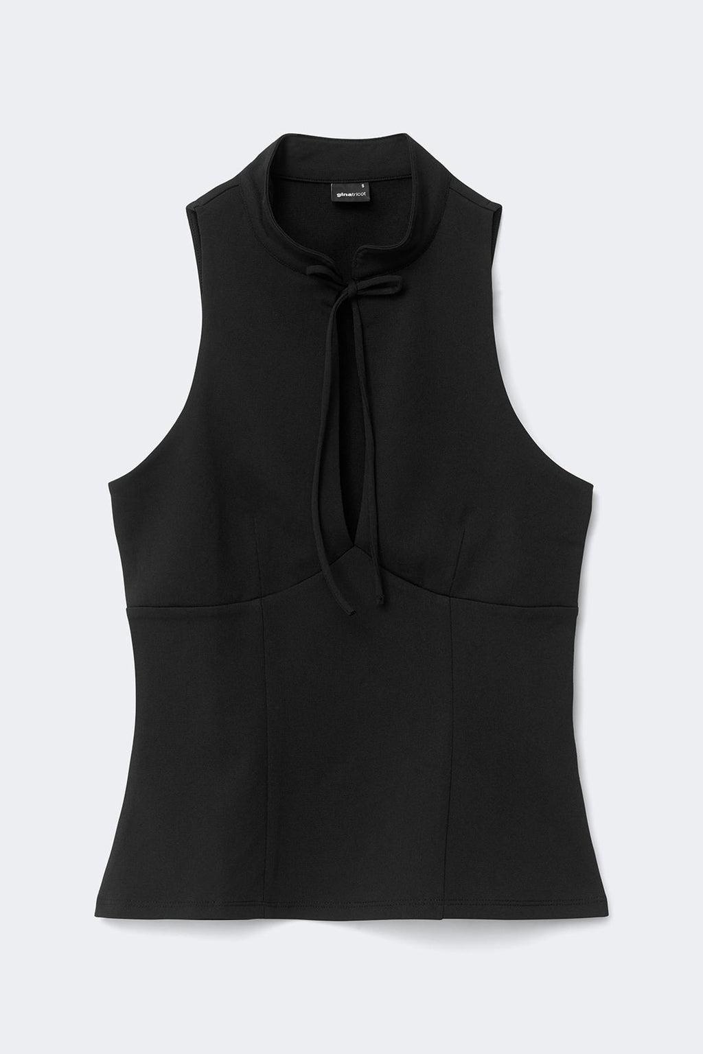 Keyhole tie top