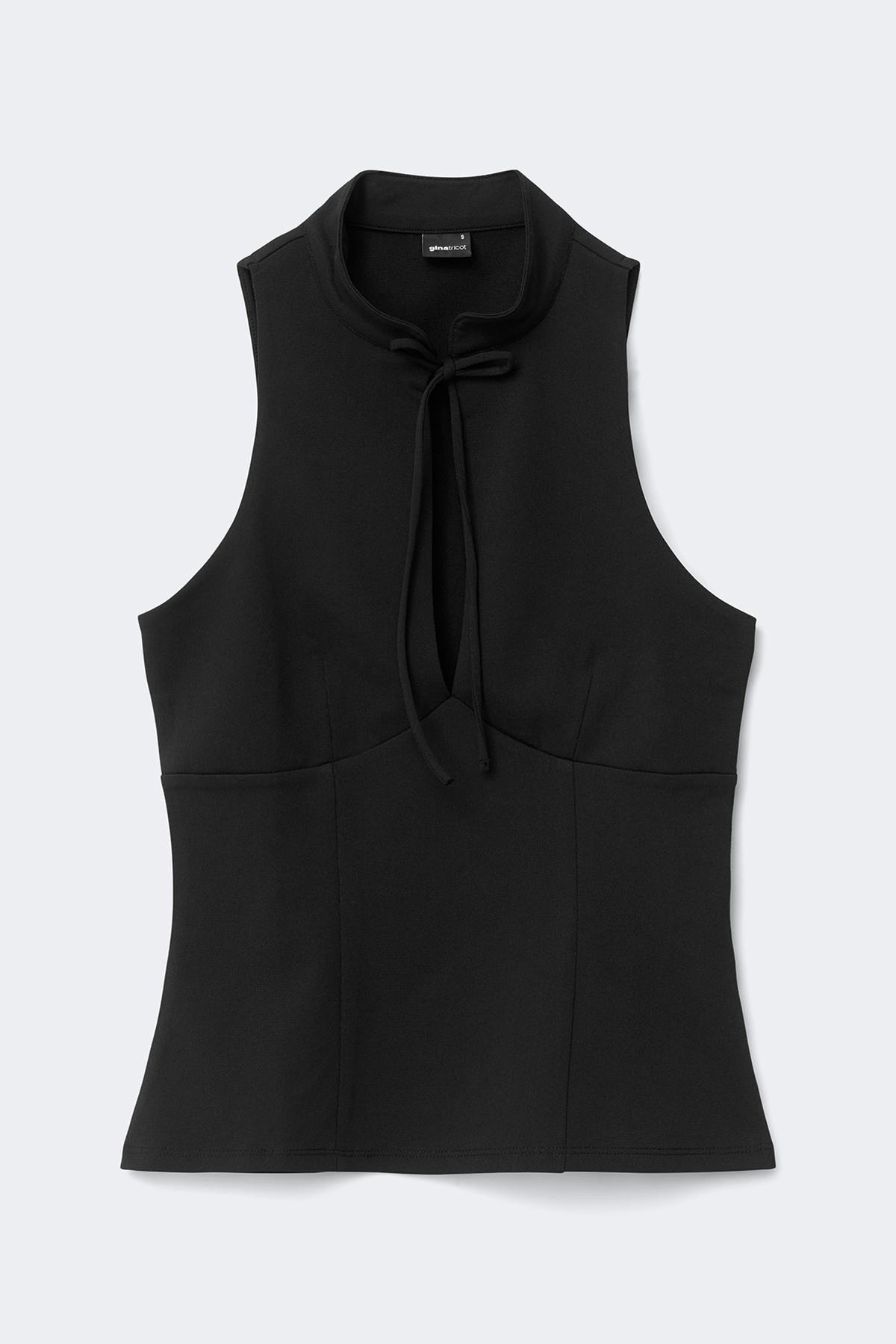 Keyhole tie top