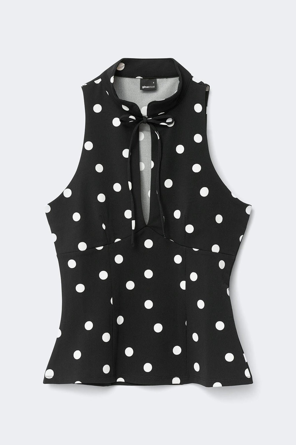 Keyhole tie top