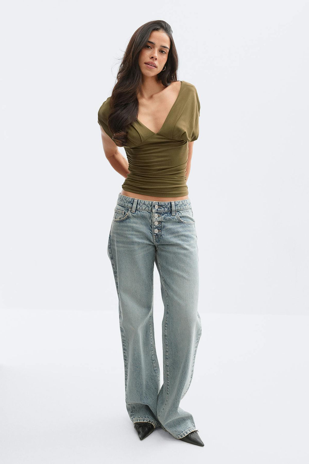 V-neck top