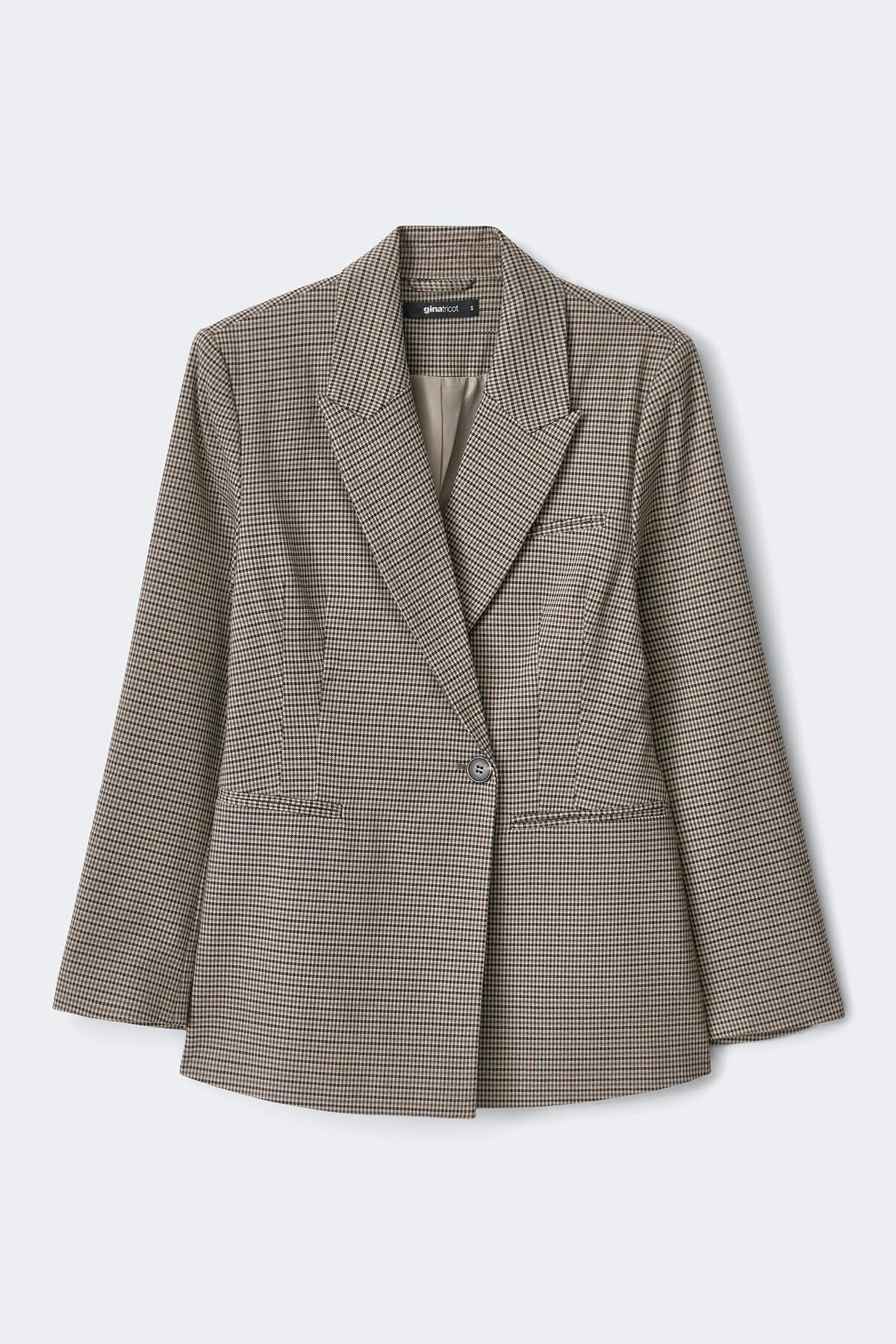 Shaped tie blazer