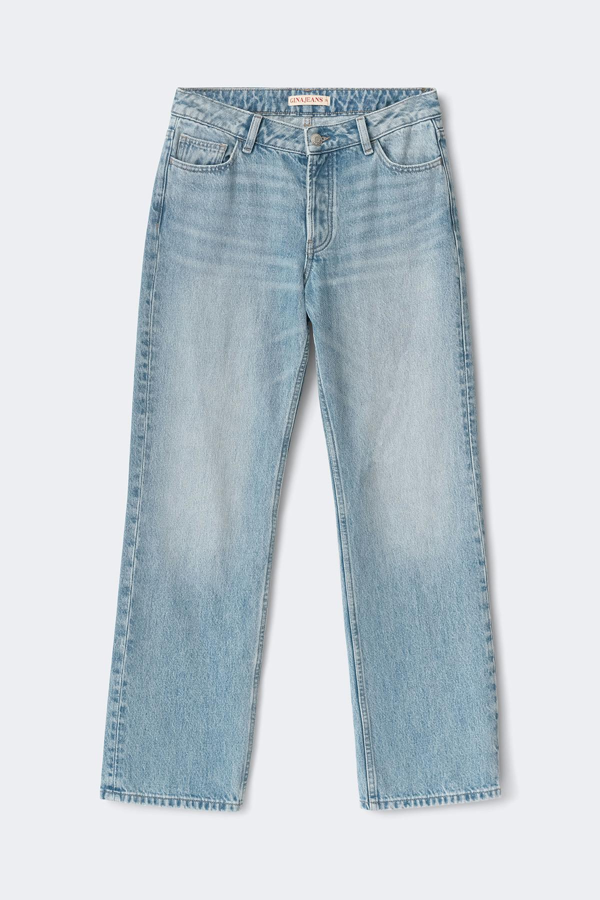 Slim straight jeans