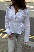 14+ lace detail top