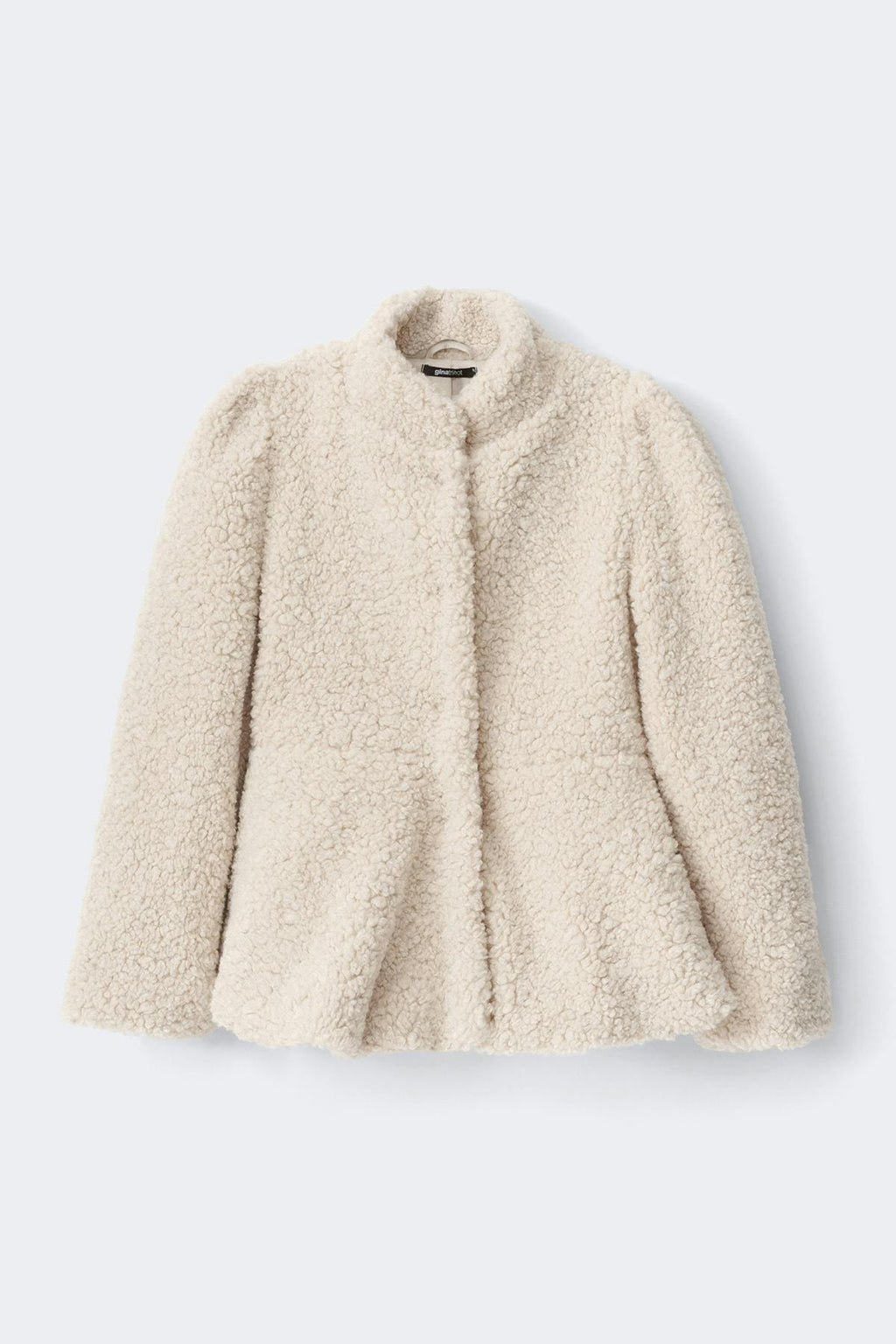 Peplum pile jacket
