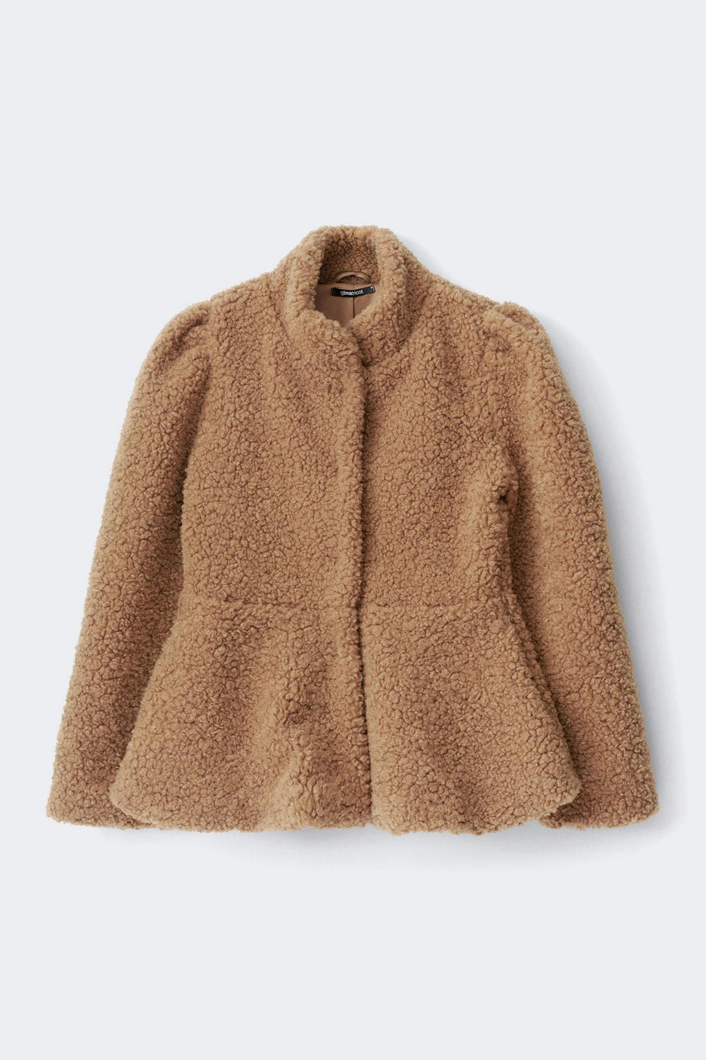 Peplum pile jacket