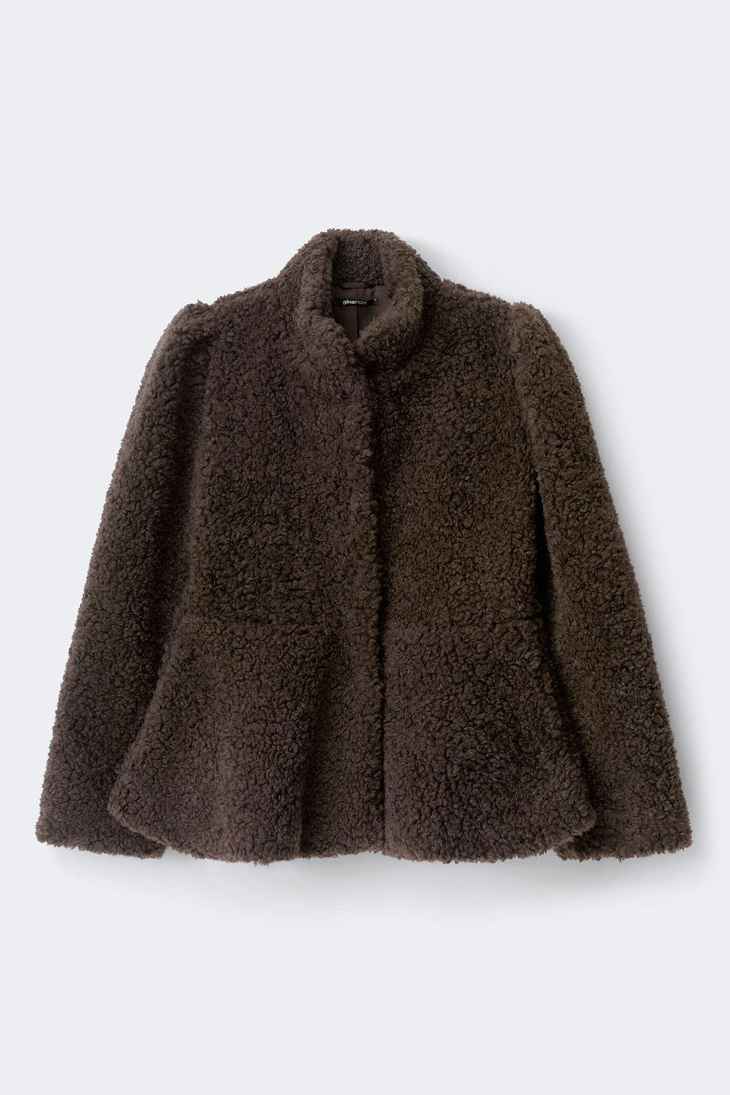 Peplum pile jacket