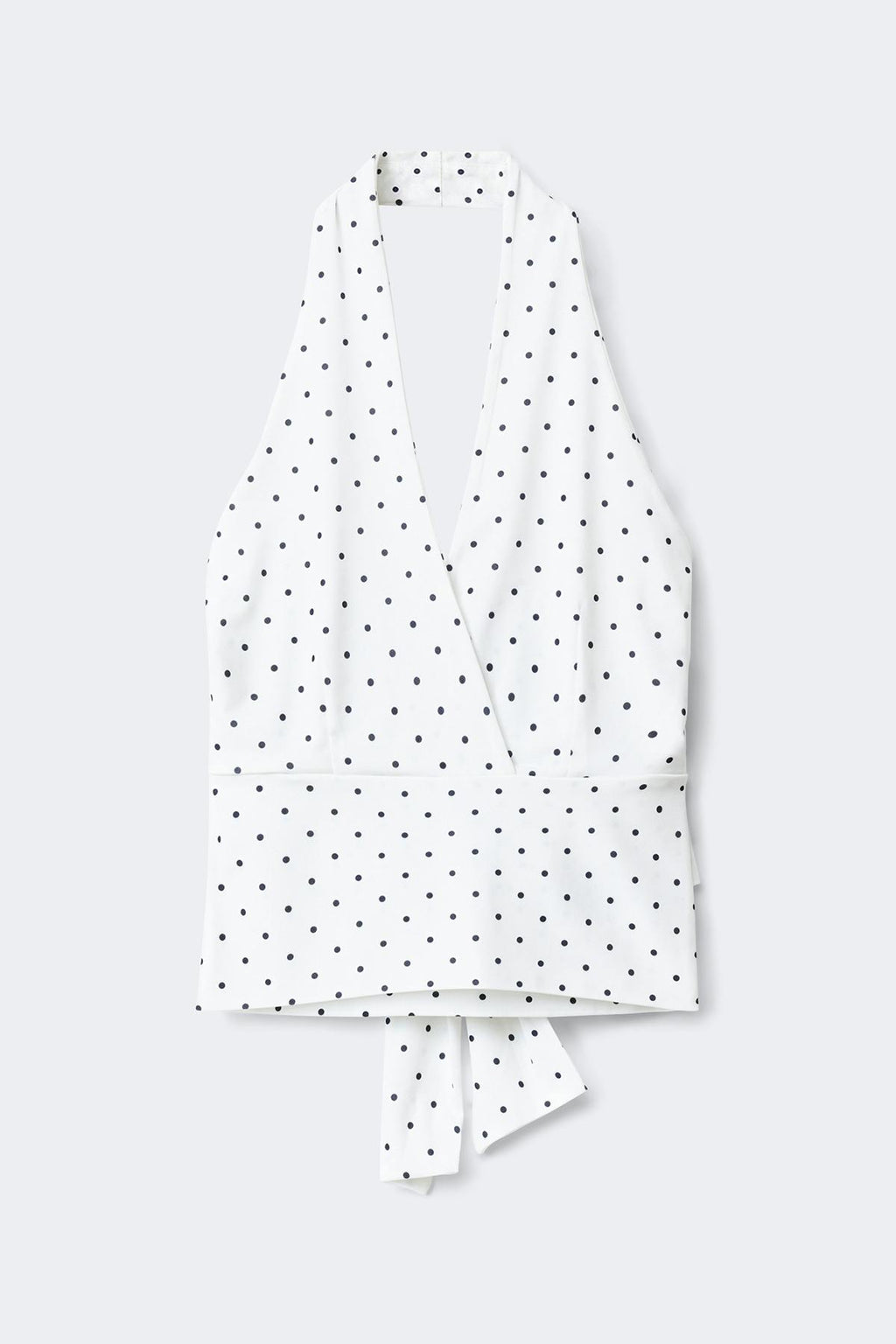 Tie detail halterneck top