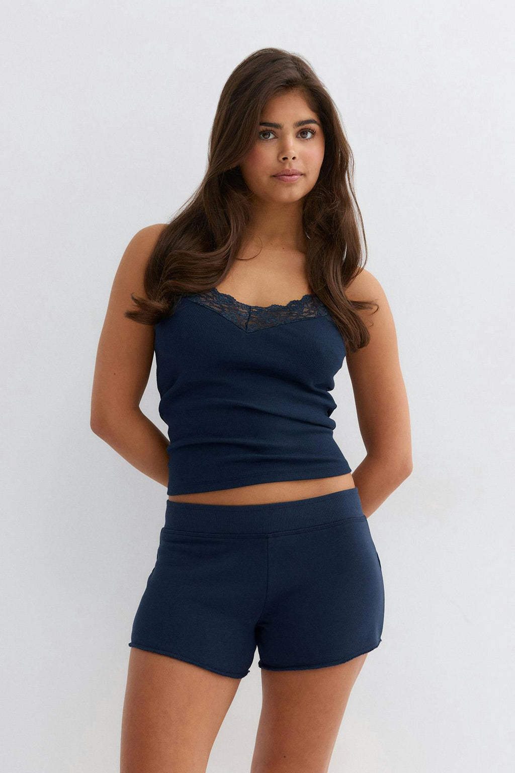 14+ folded waist shorts