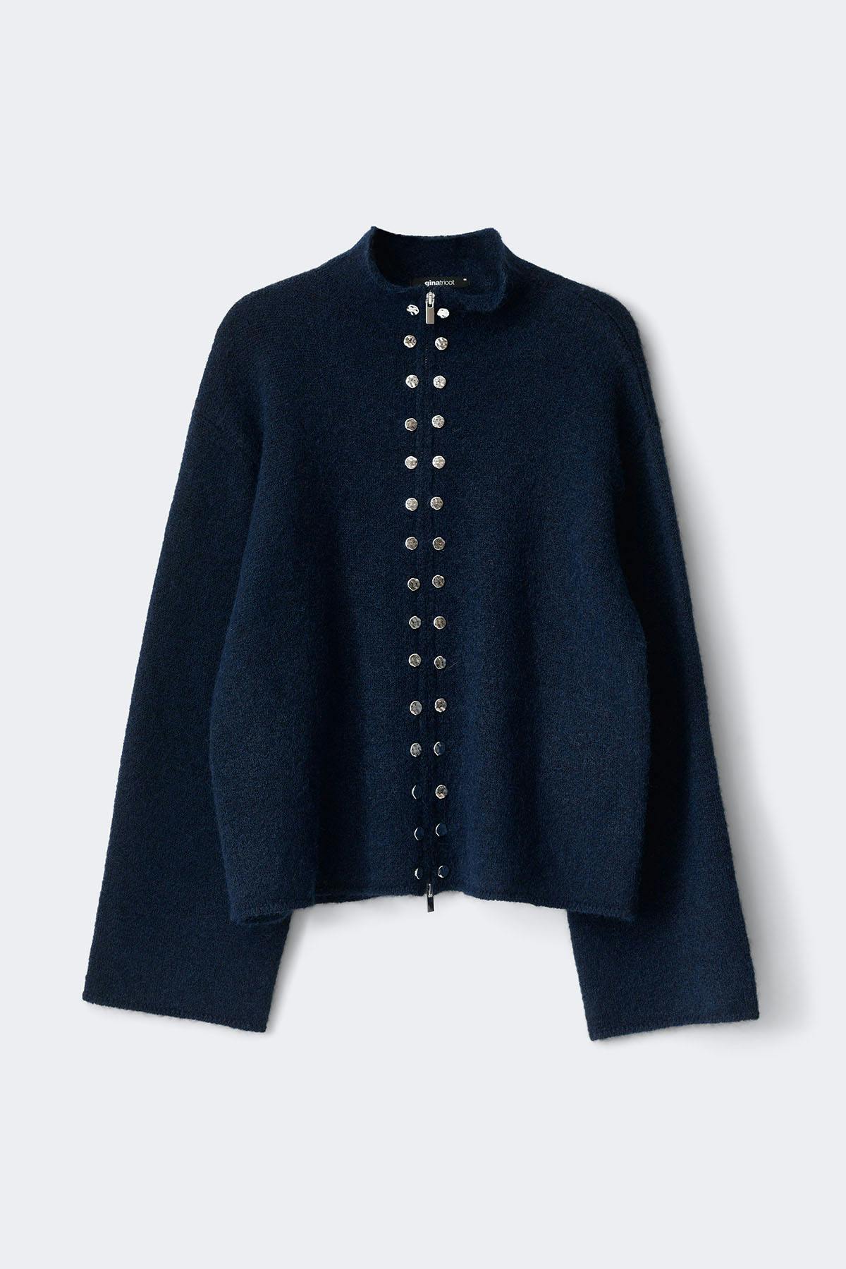 Knitted button cardigan